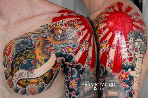Traditional Dragon Tattoo 龍のトラッドタトゥー/Keika_FanaticTattoo