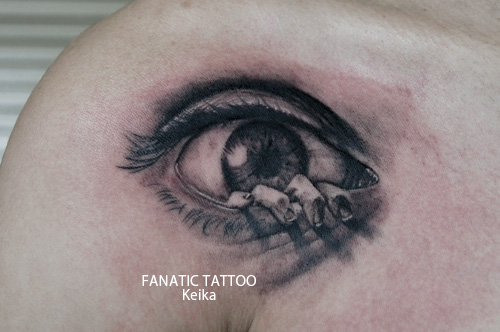 Realistic Eye Tattoo リアルな目のタトゥー/Keika_FanaticTattoo