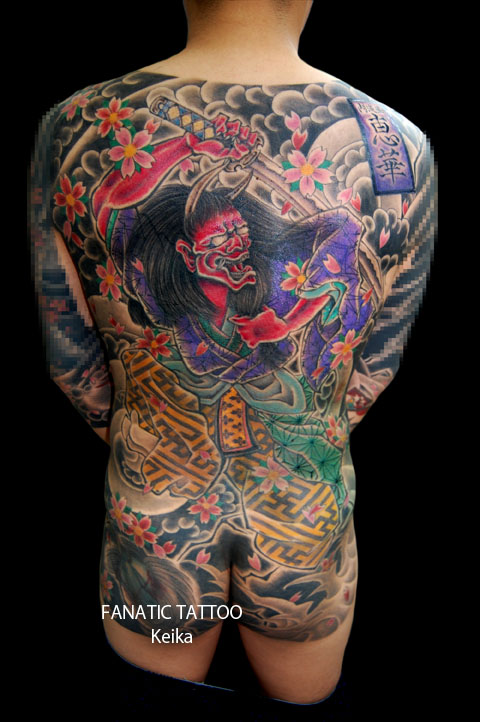 背中一面 鬼の刺青 恵華 keika fanatic tattoo yokohama 背中一面 鬼の刺青 恵華 keika fanatic tattoo yokohama
