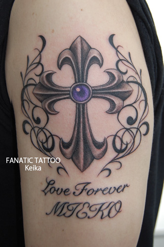 Cross Tattoo クロスのタトゥー/Keika_FanaticTattoo