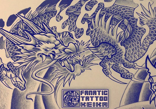 龍の刺青のデザイン Dragon Tattoo Design /Keika_FanaticTattoo