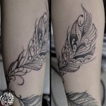 羽 トライバル Feather Tribal Tattoo