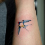 ツバメのワンポイントタトゥー – Swallow,Small tattoo