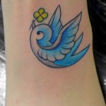 ツバメのワンポイントタトゥー – Swallow,Small tattoo