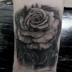 バラのタトゥー,Rose,Black&Gray Tattoo
