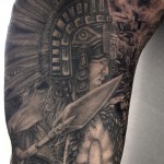 アステカの戦士のタトゥー – Aztec Warrior Tattoo