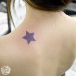星のワンポイントタトゥー,Star Small Tattoo,刺青・タトゥースタジオ 女性彫師 恵華-Keika-