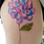 水彩のお花タトゥー – Watercolor,Flower Tattoo