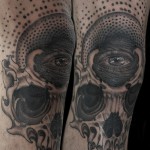 スカルと目のタトゥー – Skull,Eye Tattoo