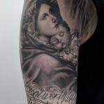 マリアのタトゥー – Virgin Mary,Black&Gray Tattoo
