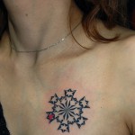 雪の結晶トライバルタトゥー – Snow crystal,Tribal Tattoo