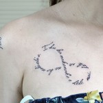 インフィニティ,レターのタトゥー – Infinity,Letter Tattoo