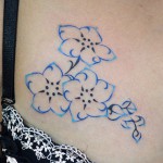 花トライバルのタトゥー – Flower,Tribal Tattoo