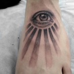 目のブラック＆グレータトゥー – Eye,Black&Gray Tattoo