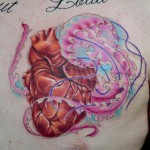 クラゲと心臓のタトゥー – Heart,Jellyfish Tattoo