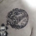 月とウサギのタトゥー – Moon,Rabbit Tattoo