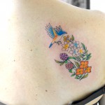 鳥と花のタトゥー – Bird,Flower Tattoo