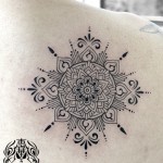 太陽のトライバルタトゥー – Sun,Trilal tattoo