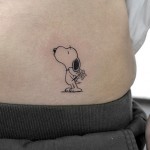 スヌーピーのワンポイントタトゥー – Snoopy Small tattoo