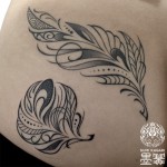 羽のトライバルタトゥー – Feather Tribal Tattoo