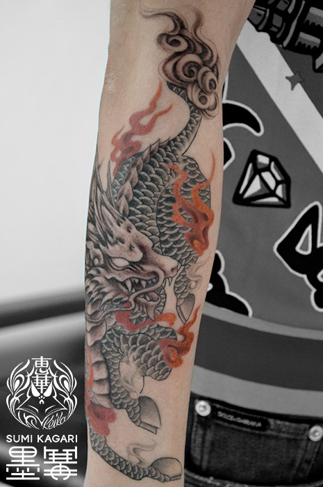 麒麟の刺青 KIRIN Japanese Tattoo Keika, Tattoo, タトゥースタジオ, 刺青, 女性彫師, 恵華
