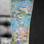 モネの睡蓮タトゥー – Claude Monet, The Water Lilies