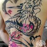 龍の水墨画刺青 – Dragon Tattoo
