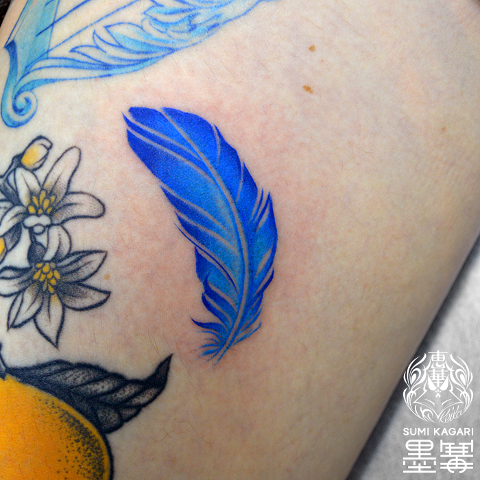 羽のタトゥー, Feather Tattoo,Keika, Tattoo, タトゥースタジオ, 刺青, 女性彫師, 恵華
