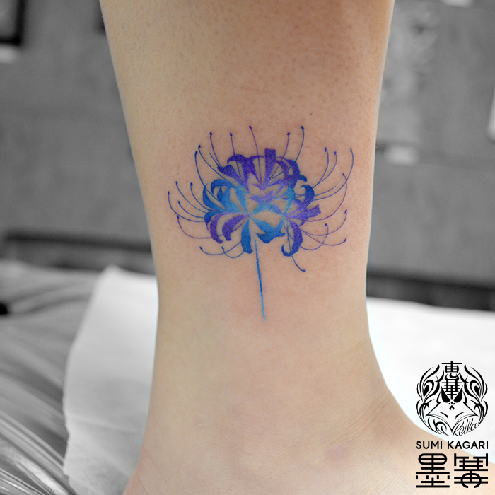 彼岸花のタトゥー, Tattoo,Keika, cluster amaryllis, タトゥースタジオ, 刺青, 女性彫師, 恵華
